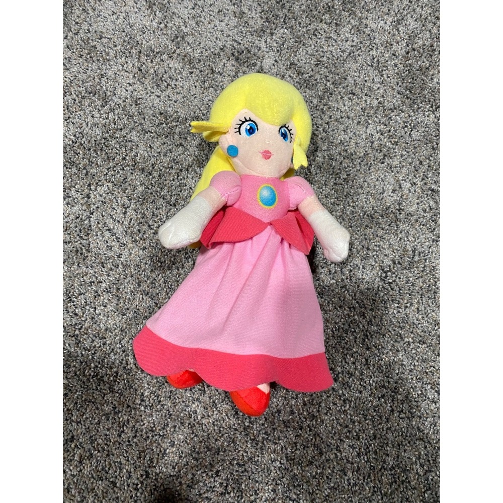 Nintendo Super Mario Princess Peach Plush Pink Dress 2019 Good Stuff Toy